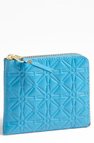 Thumbnail for your product : Comme des Garcons Women's Small Embossed Half Zip French Wallet - Blue