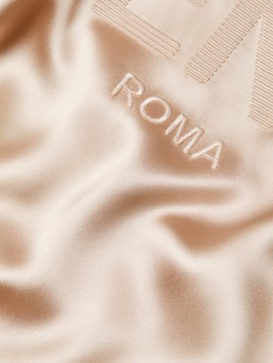 Fendi Roma Satin 2-Piece Track Suit