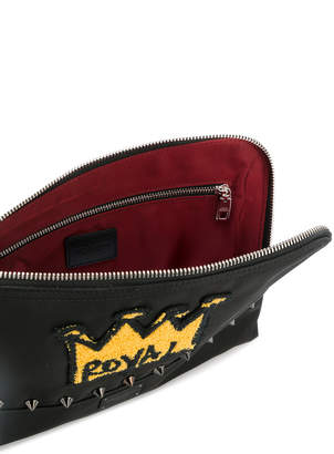Dolce & Gabbana royal crown patch clutch