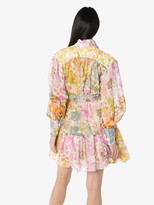 Thumbnail for your product : Zimmermann Belted Floral-Print Mini Dress