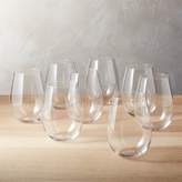 Thumbnail for your product : CB2 Set Of 8 True Stemless Wine Glasses
