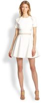 Thumbnail for your product : Elizabeth and James Andi Sheer-Paneled Fit-&-Flare Dress