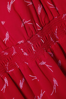 Thumbnail for your product : MICHAEL Michael Kors Shirred Printed Crepe Mini Dress - x small