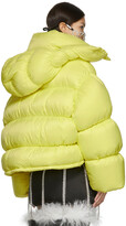 Thumbnail for your product : Area Yellow Dingyun Zhang Edition Crystal Baroque Puffer Down Jacket