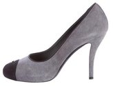 Thumbnail for your product : Chanel Suede Cap-Toe Pumps