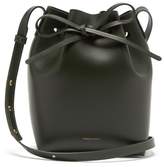 Thumbnail for your product : Mansur Gavriel Green-lined Mini Leather Bucket Bag - Womens - Dark Green
