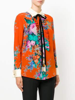 Gucci floral print blouse