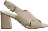 Thumbnail for your product : Office Memory Slingback Block Heels Nude Leather