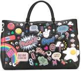 Thumbnail for your product : Anya Hindmarch 'Ebury all-over stickers' tote