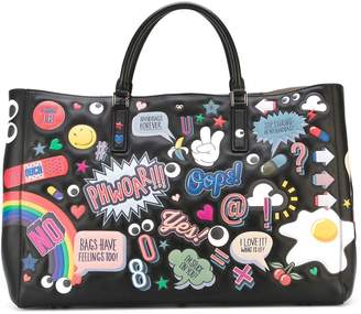 Anya Hindmarch 'Ebury all-over stickers' tote