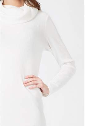 Select Fashion Fashion Womens Grey Rib Cowl Neck Tunic - size 14