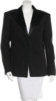 Thumbnail for your product : Balmain Wool Wide-Lapel Blazer