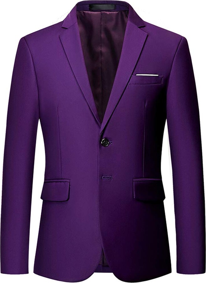 Catheive Blazer for Men Slim Fit Suit Jacket Sport Coats Formal Dress ...