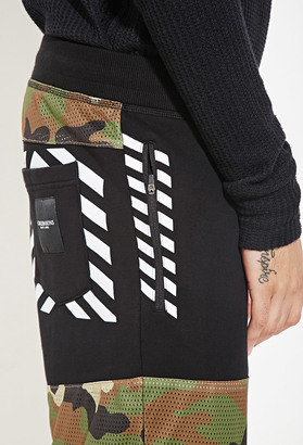 Forever 21 FOREVER 21+ Cayler & Sons Camo-Paneled Sweatpants
