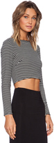 Thumbnail for your product : Michael Stars Long Sleeve Crop Top