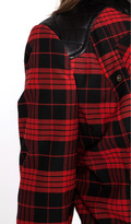 Thumbnail for your product : Tracy Reese Tartan Plaid Little Moto Jacket With Leather