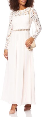 Amazon Brand - TRUTH & FABLE Women's Maxi Lace A-Line Dress
