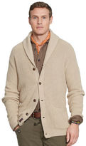 Thumbnail for your product : Polo Ralph Lauren Big & Tall Carded-Cotton Shawl Cardigan