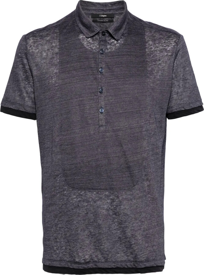 Ermenegildo Zegna Short-Sleeve Cotton Polo Shirt