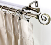 Thumbnail for your product : Rod Desyne Double 13/16" Adjustable Curtain Rod with Spiral Finials