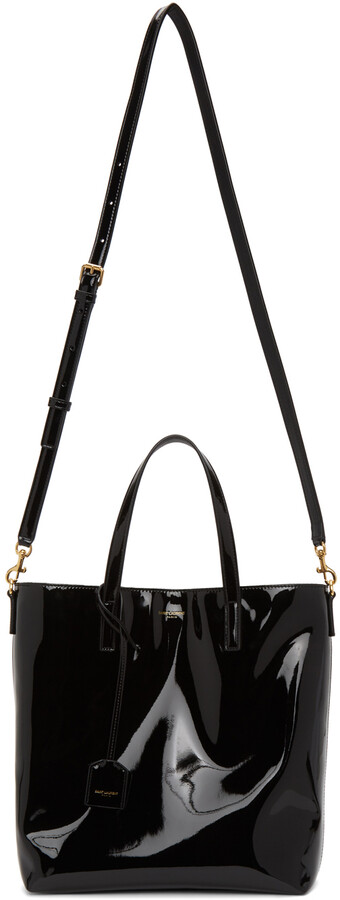 black patent bag