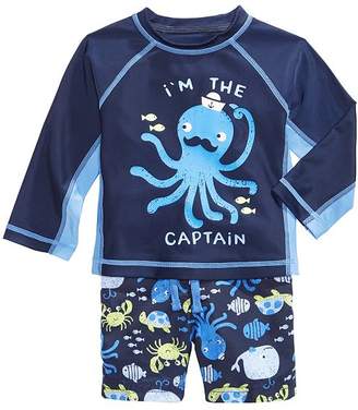 First Impressions 2-Pc. Octopus Rash Guard & Swim Trunks Set, Baby Boys, Created for Macy's