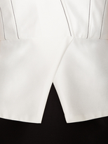 Thumbnail for your product : Carolina Herrera Cotton Silk Seamed V-Neck Dress