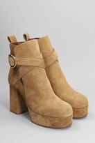 Thumbnail for your product : See by Chloe Lyna High Heels Ankle Boots In Leather Color Suede