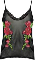 Thumbnail for your product : boohoo Mesh Applique Print Cami