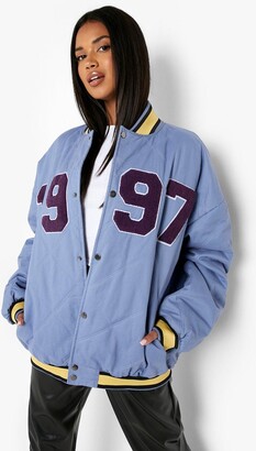 Blue Varsity Jacket | Shop The Largest Collection | ShopStyle