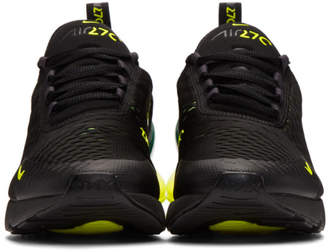 Nike Black and Green Air Max 270 Sneakers