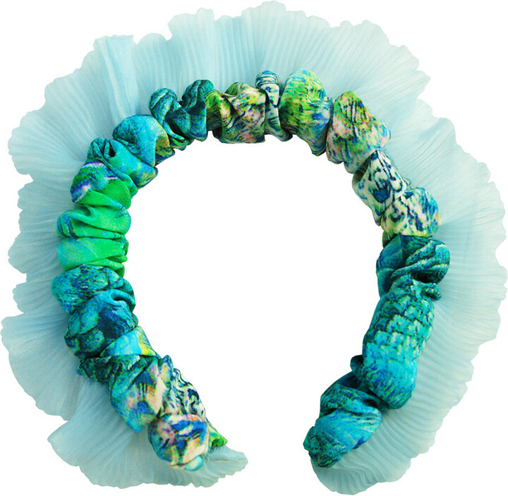 Tramp in Disguise Blue Bonbon Headband In Turquoise Colour