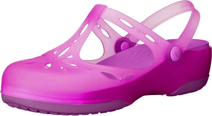 purple womens crocs