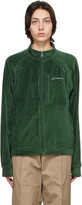 Thumbnail for your product : Saintwoods Green Velour Zip Track Jacket