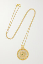 Thumbnail for your product : ALMASIKA Vidi Medallion 18-karat Gold, Tsavorite And Diamond Necklace - one size