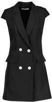 Thumbnail for your product : boohoo Woven Short Sleeve Double Breasted Blazer Dress