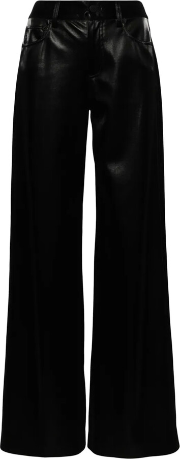 Alice + Olivia Trish faux-leather trousers