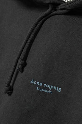 Acne Studios Joggy Cropped Cotton-jersey Hoodie - Black