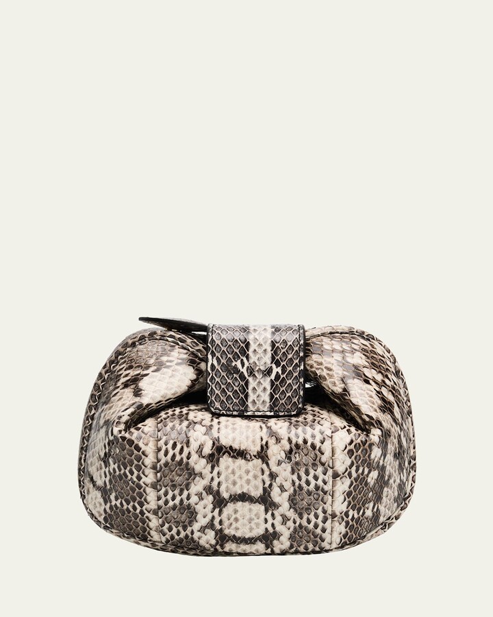 Gabriela Hearst Demi Soft Snakeskin Clutch Bag