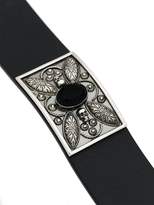 Thumbnail for your product : Alexander McQueen black skull and crystal-embellished leather choker