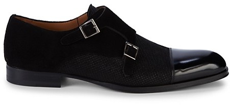 mezlan senator monk strap loafers