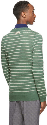 Gucci Green & White Alpaca Sweater