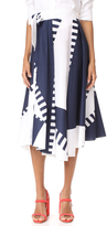 Thumbnail for your product : Milly Spinnaker Print Peyton Midi Skirt