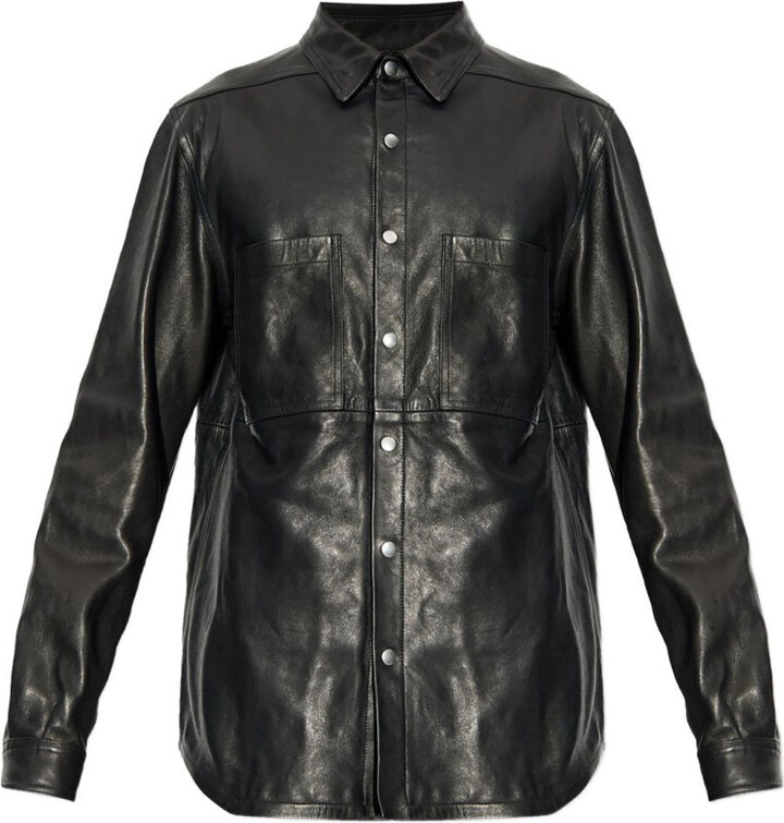 Rick Owens Leather Overshirt