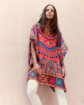 Thumbnail for your product : Tolani Camille V-Neck Printed Tunic, Orange Geo