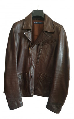 Ralph Lauren brown Leather Leather Jackets - ShopStyle