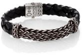 Thumbnail for your product : John Hardy Classic Chain Leather & Silver Bracelet