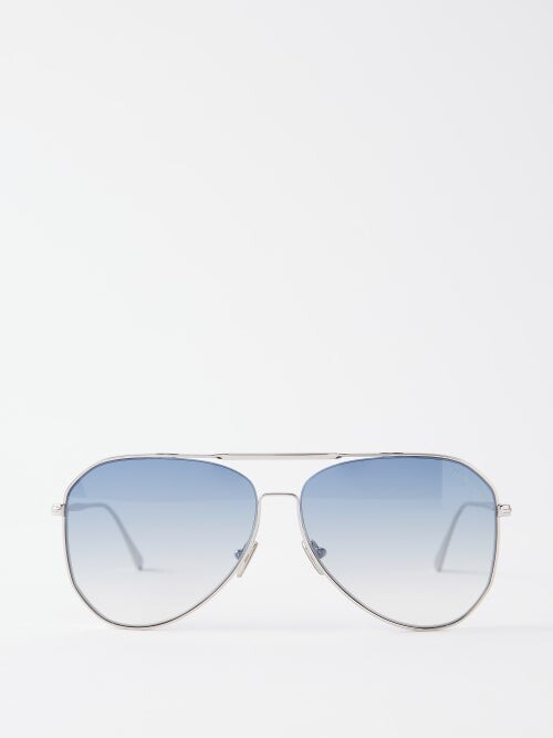 AVIATOR GRADIENT Sunglasses in Gunmetal and Blue - RB3025 | Ray-Ban® US