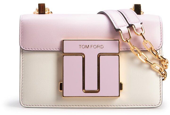 Tom Ford Small Bicolor Calfskin Shoulder Bag - ShopStyle