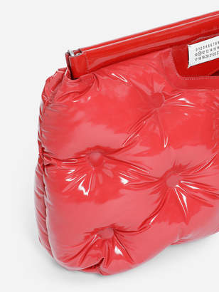 Maison Margiela WOMEN'S RED GLAM SLAM MEDIUM BAG IN PATENT LEATHER